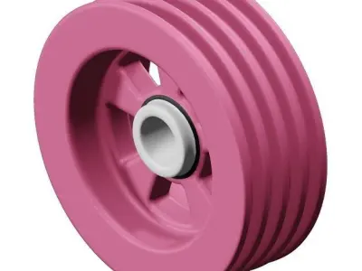 Kids Pulley Toy 3D model