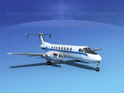 Beechcraft C-12J Huron China 3D model