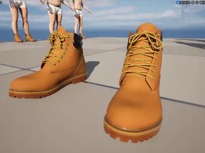 Boots 134 - All MH Bodies - UE5 Skeletons - Rigged Low-poly 3D model