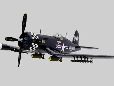 F4U-5 Corsair 3D model