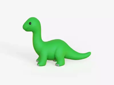 Dinosaur Diplodocus Low-poly 3D model