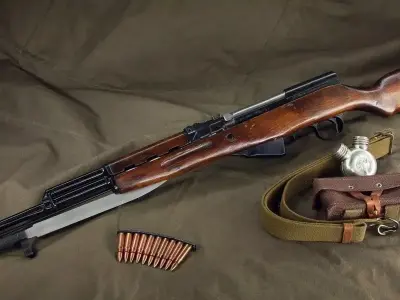 SKS Karabin Low-poly 3D model