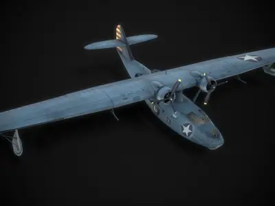 WW2 Consolidated PBY 5 Catalina 3D model