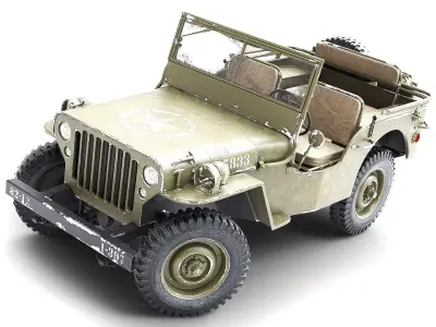 Willys military jeep 3D model
