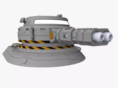 Heavy plasma turret 3D model