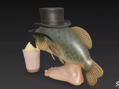 Carloooooo - Italian Brainrot Low-poly 3D model