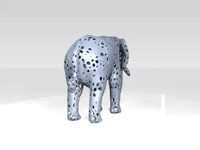 Elephant Voronoi 3D model