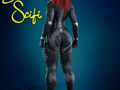 RFX Droid Sci-Fi Outfit For G8F G81F And G9 Feminine 3D model