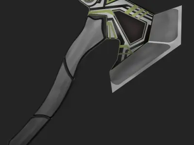 Tomahawk axe Low-poly 3D model