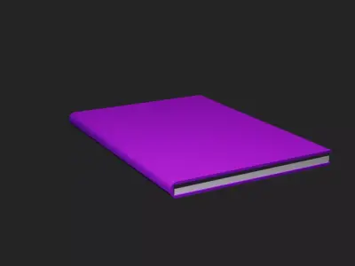 Stylized Colorful 3D Books Low Poly Book Stack Free 3D model