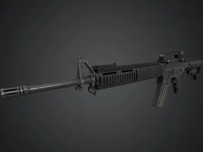 M16A4 Rifle 3D model buy