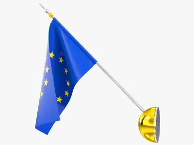Flag of Europe V10 3D model