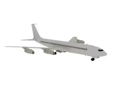 AIRPLANE BOEN707 Free 3D model