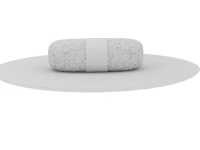 Sushi roll in circle 3D model