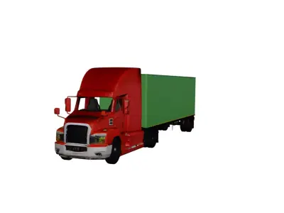 Generic Semi Truck Long Haul Freight Transport 01 3D model
