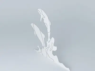 Commersons Dolphins 3D model