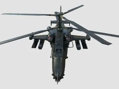 KA -50 helicopter Low-poly 3D model