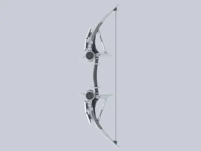 Scifi bow Low-poly 3D model get