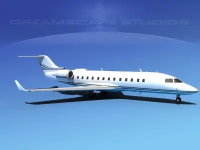 Bombardier Challenger 850 V09 3D model