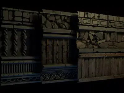 Stylized Dungeon Texture Pack Free 3D model