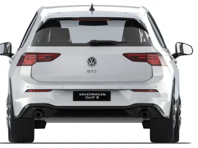 Volkswagen Golf VIII GTI 2020 3D model