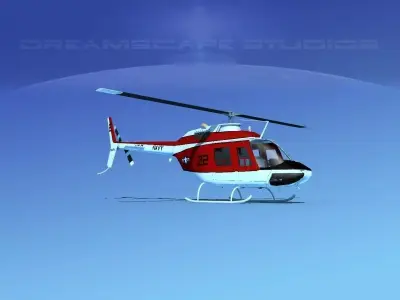 Bell OH-58B US Navy 1 3D model