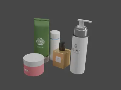 Cosmetic Collection container Free 3D model