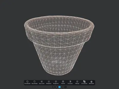 Terracotta Pot 2 Free low-poly 3D model