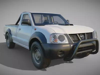 Nissan Hardbody NP300 Low-poly 3D model