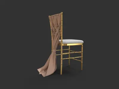 Event Chiavari Chairs Gold 3D model