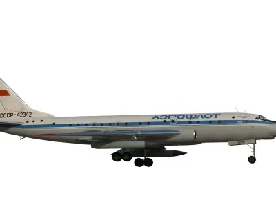 Tu-104 Sh Navigator trainer 3D model