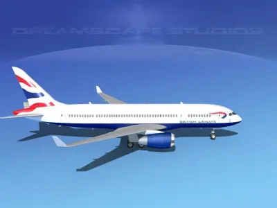 Boeing 787-8 British Airways 3D model