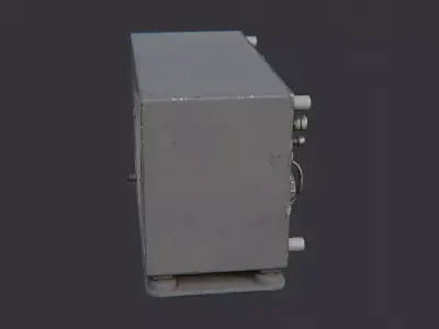 Bc342 WWII Military Radio Receiver Low-poly 3D model