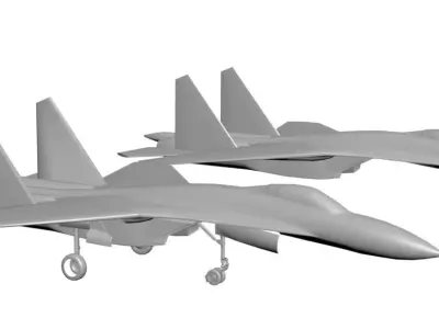 Multirole fighter aircraft 3D model
