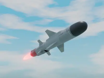 KH-35 Uran Subsonic cruise missile 3D model