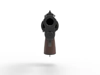 Samaritan Revolver from the movie Hellboy 2004 3D model