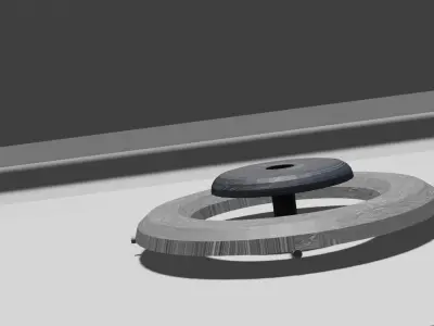 UFO Banki Free low-poly 3D model