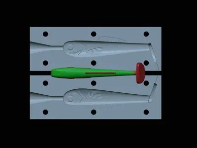 AM BAIT FISH 10CM HOOF FORM FOR PREDATOR FISHING Free 3D print model