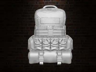 Backpacks V2 3D printable files for action figures 3D print model