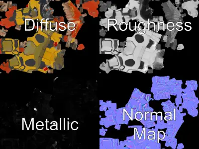 Falcon Warrior Rigged and Animated D Character Model Low-poly 3D model