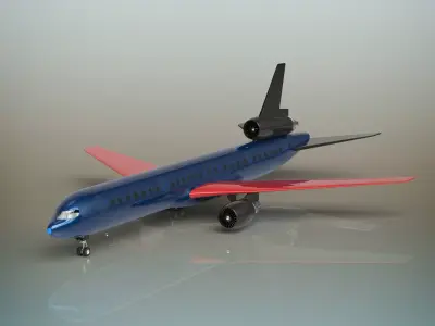 Airplane boeing jetliner - boeing jetliner 3D model