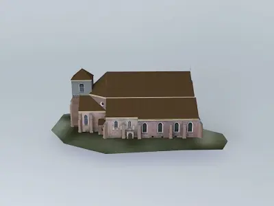 Church. Assumption of the Blessed Virgin Mary St St John the ... Free 3D model