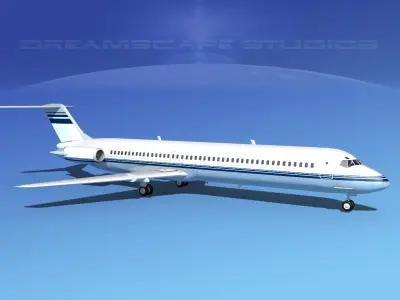 Douglas DC-9-50 Executive 2 3D model
