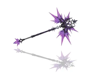 Glorious Scepter Low-poly 3D model