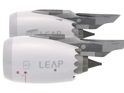 Jet Engine CFM LEAP 3D model