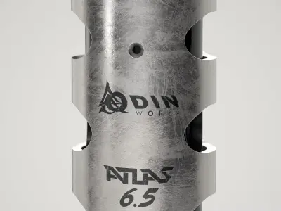 Odin Works ATLAS Adjustable Compensator Low-poly 3D model