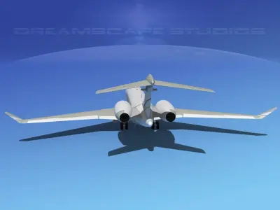 Bombardier Global 5000 V04 3D model