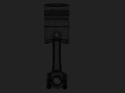 engine piston Free 3D model
