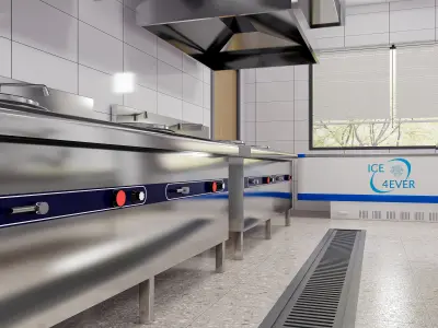 Commercial Kitchen 4 3D model