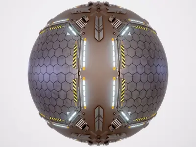 PBR Sci-Fi Texture Pack 18 Low-poly 3D model